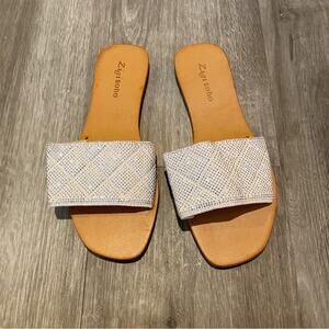 Zigi Soho Kaily White Embelished Sandals in White 8